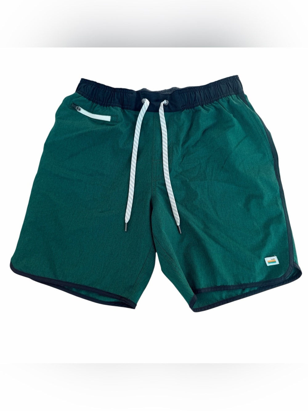 Vuori Banks Shorts Green Men’s Size Medium 7” inseam Athletic